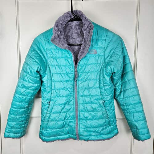 The North Face Mossbud Swirl Girl's Insulated Winter Jacket Coat Size M 10/12
