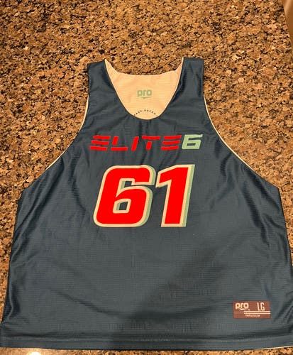 Elite 6 Lacrosse Tournament Reversible Blue/White Lacrosse jersey