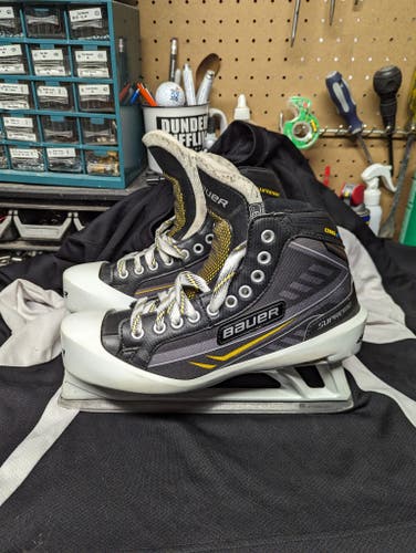 Senior Used Bauer Supreme One.7 Hockey Goalie Skates Regular Width 10.5