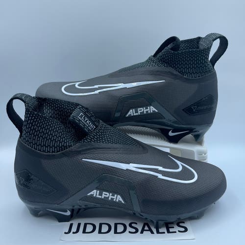 Nike Alpha Menace Elite 3 Black White Football Cleats CT6648-010 Men’s Size 9.5 NEW