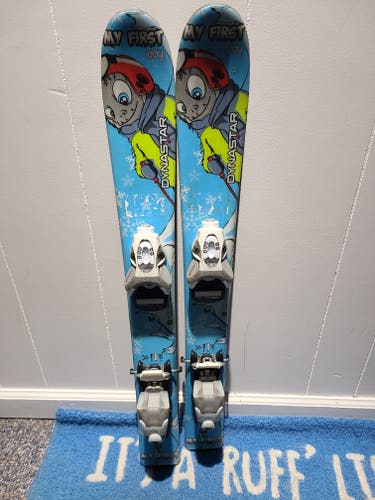 Used Kid's Dynastar 80 cm All Mountain Skis With Look Bindings