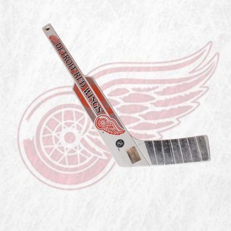 Detroit Red Wings Vintage In-Glasco Plastic Mini Goalie Hockey Stick, NHL Sports Memorabilia