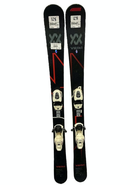 Used Volkl Mantra Jr 128 Cm Junior Downhill Ski Combo