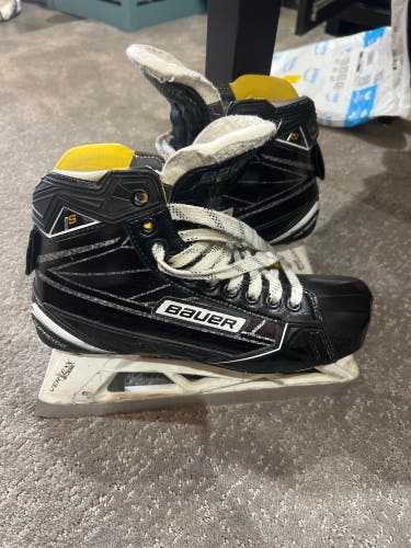Used Bauer Regular Width  7 Supreme 1S Pro Hockey Goalie Skates