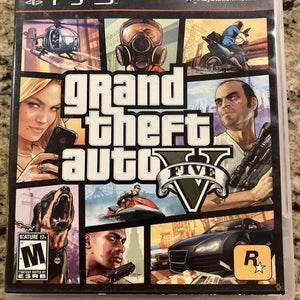 Grand Theft Auto V GTA 5 (PlayStation 3 PS3, 2013) w/ Manual, No Map - Tested