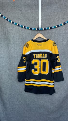 Reebok NHL Officially Licensed Tim Thomas Boston Bruins Hockey Jersey Youth L/XL