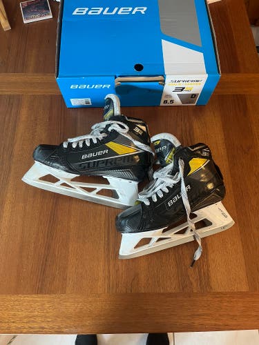 Used Bauer Regular Width  8.5 Supreme 3S pro Hockey Goalie Skates READ DESCRIPTION