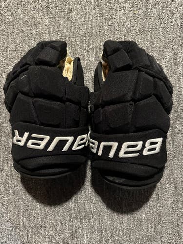 Used Bauer Supreme Ultrasonic Gloves 14" Pro Stock