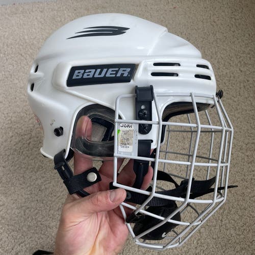 Bauer HH 5000 Hockey Helmet w/ Vintage JOFA Cage White