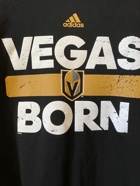 Black Used Medium Men's Adidas Shirt - Vegas Golden Knights - Vegas Born