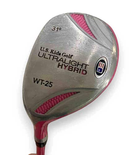U. S. Kids USKG Ultralight Hybrid WT-25 31* Degree LH 28" Pink 45" tall