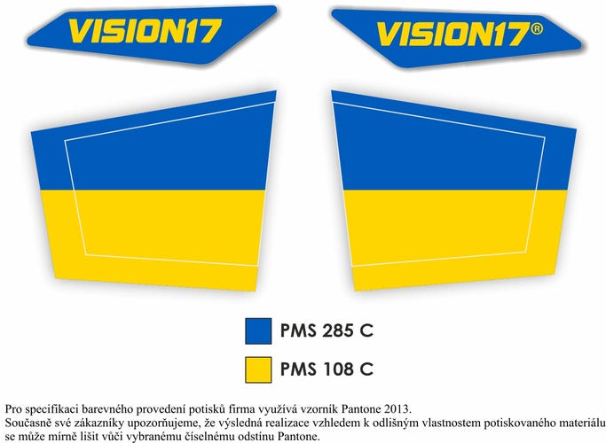 Hiro Side-Clips - 2 sets blank (2 units clear, 2 units black)