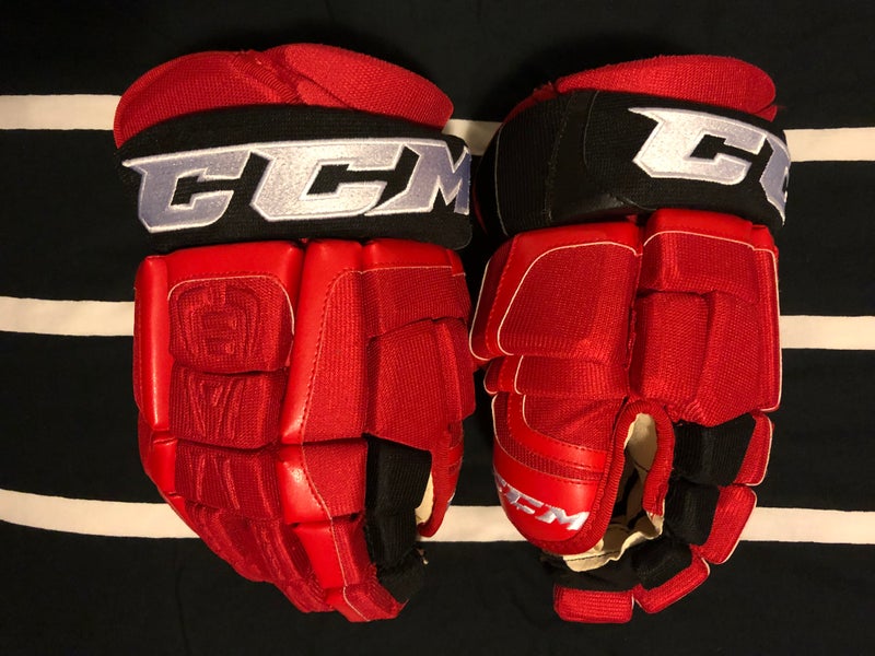 New CCM U+ Crazy Light HGCL Gloves 13" Pro Stock Hurricanes