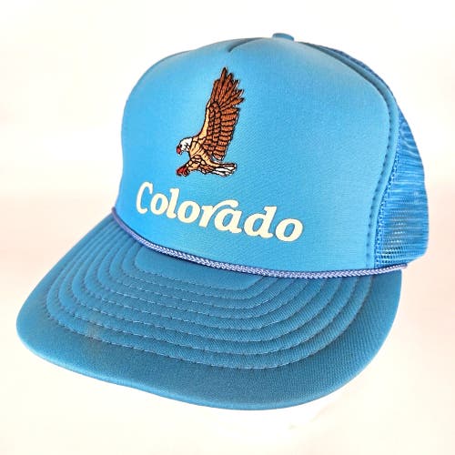 Vintage Colorado Eagle Snapback Hat Trucker Cap Nissin