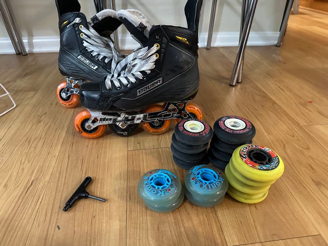 Used Bauer Extra Wide Width Size 7 Supreme 170 Inline Skates
