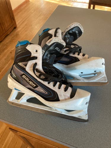 Used Bauer Reactor 5000 goalie skates size 7D