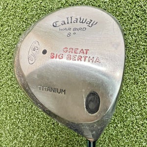 Callaway Great Big Bertha Warbird 8* Driver EI70 Stiff Graphite NEW GRIP /sa8409