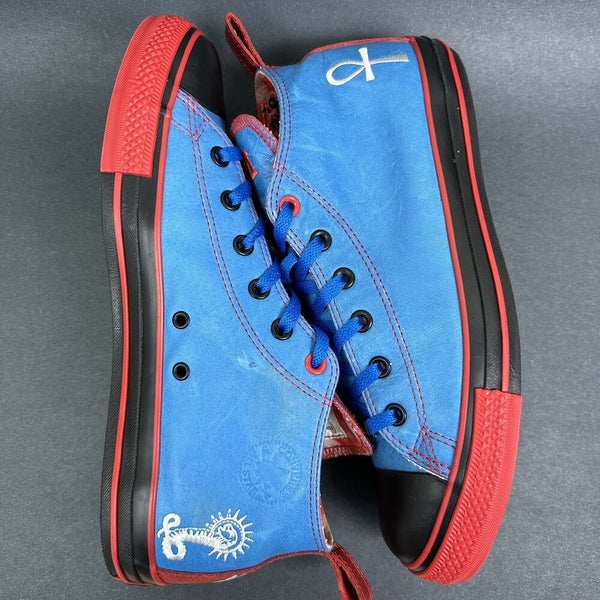 Converse Red Cure All DQM Dave’s Quality Meat Shoes Blue Black 100728 Men’s 11
