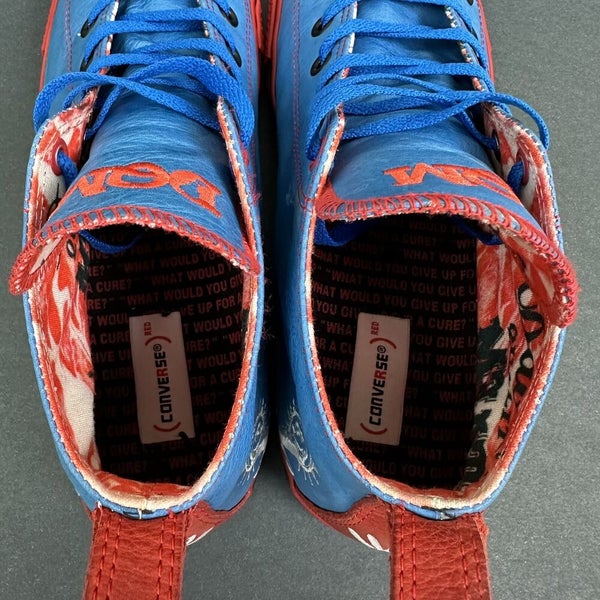 Converse Red Cure All DQM Dave’s Quality Meat Shoes Blue Black 100728 Men’s 11