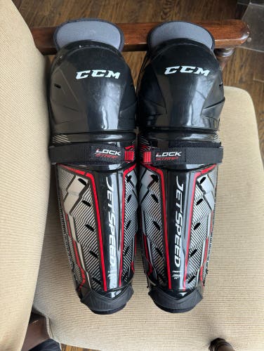 NEW CCM FT370 senior 14” shin pads. Never Worn