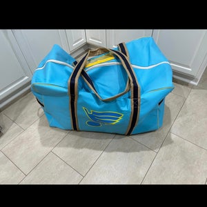 Bundle 2 St. Louis Blues Pro Stock Winter Classic Powder Blue Players Equipment Bag Team Player
