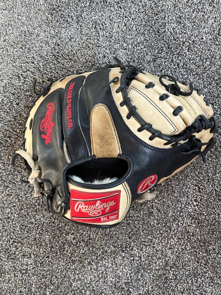 Used Rawlings Right Hand Throw Pro Preferred Catcher's Glove 34"