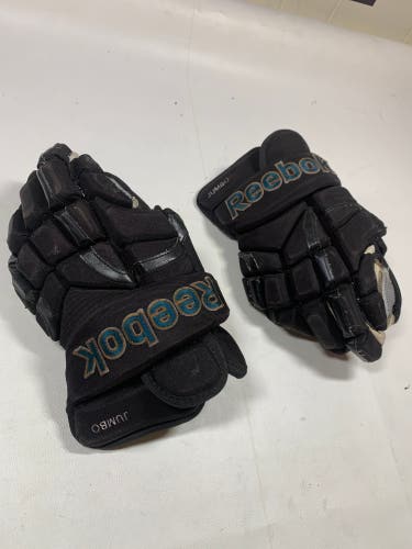 Reebok Sharks Joe Thornton 14” Game Used Pro Stock Hockey Gloves