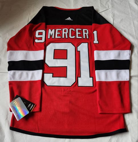 Dawson Mercer New Jersey Devils Jersey Ice Hockey Men's Adidas size 46