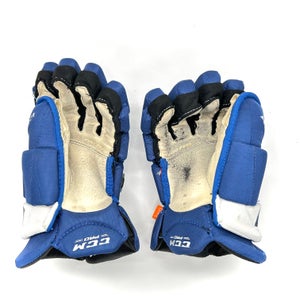 CCM HGJS - Used NHL Pro Stock Gloves - Pierre Engvall (Blue/White)