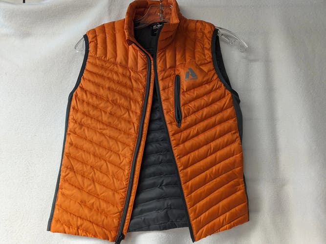 Eddie Bauer First Ascent Youth Puffer Vest Size Youth Large Color Orange Conditi