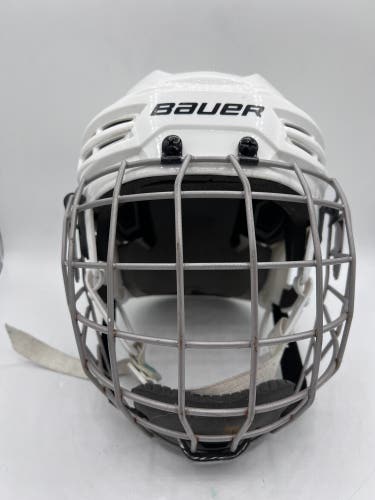 Bauer IMS 5.0 Hockey Helmet M White WITH FM2100 Shield Cage