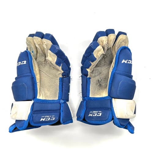 CCM HG97XP - Used NHL Pro Stock Gloves - Pontus Holmberg (Blue/White)