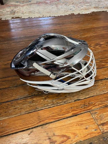 Cascade XRS Lacrosse Helmet - Chrome with Pearl White Facemask (Retail: $350)