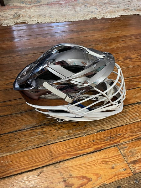 Cascade XRS Lacrosse Helmet - Chrome with Pearl White Facemask (Retail: $350)