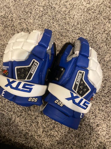 Custom STX 500 small shield goalie gloves