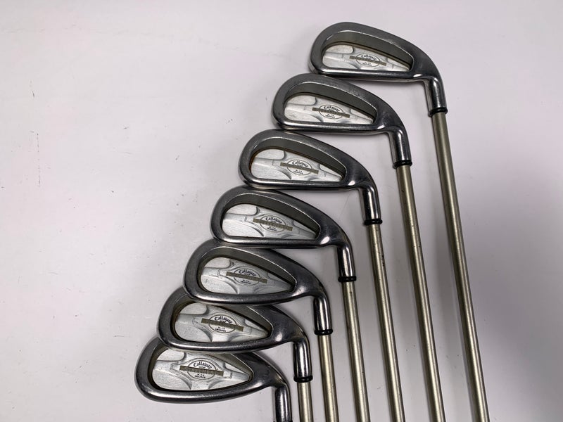 Callaway X-14 Iron Set 4-PW Steelhead X-14 Gems Ladies Graphite Womens RH