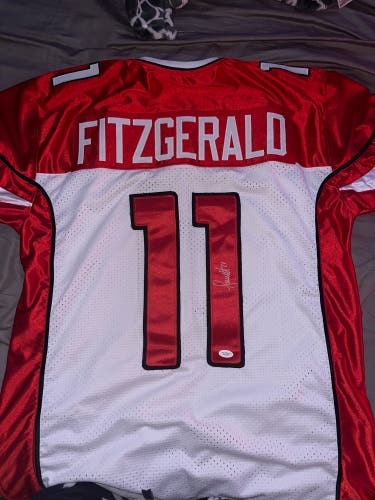 Signed Larry Fitzgerald Jersey, Size XL