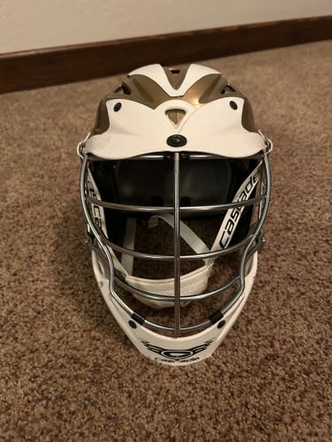 Used White/Gold Cascade CPX-R Helmet