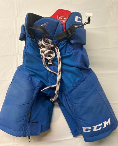 Used CCM Jetspeed FT370 Jr. Small Hockey Pants. Royal.