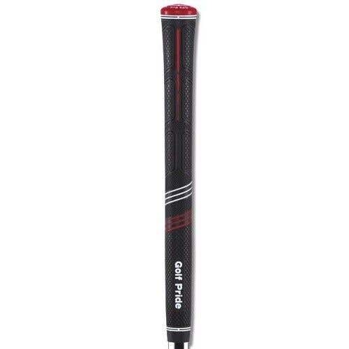 Golf Pride CP2 Pro Golf Grips - Black/Red Rubber Golf Grips - MIDSIZE