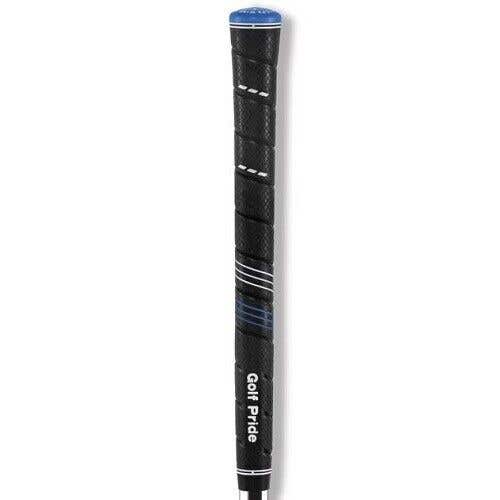 Golf Pride CP2 Wrap Golf Grips - Black / Blue Rubber Wrap Golf Grips - MIDSIZE