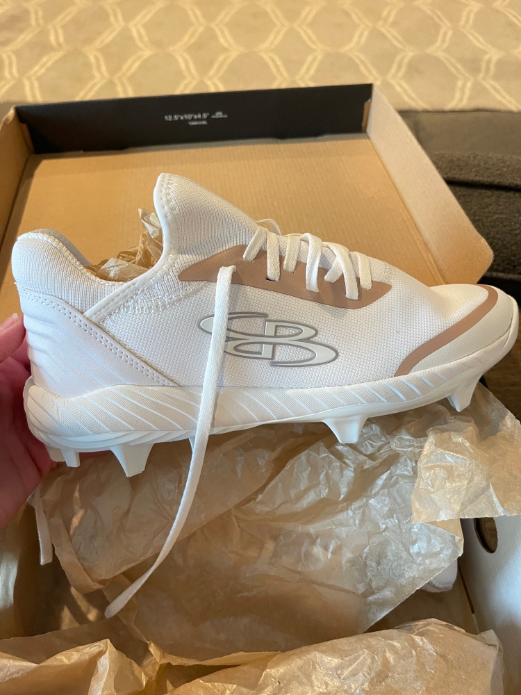 White Women's Molded Cleats Boombah