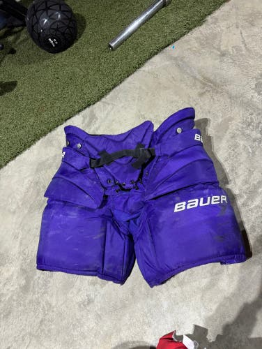 Purple Pro Bauer Goalie Pants (medium)