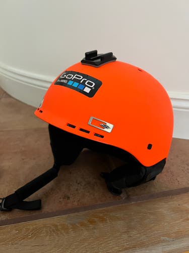 Holt Neon Orange Ski helmet Sz L 58-60cm wz dust bag
