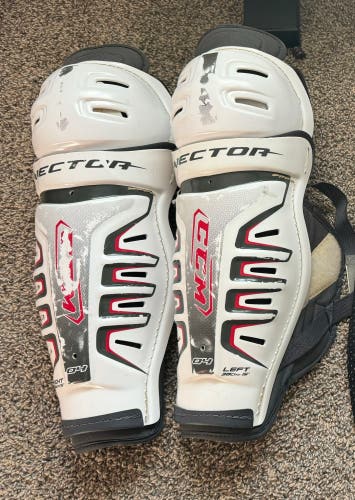 Used CCM 15" Vector Shin Pads