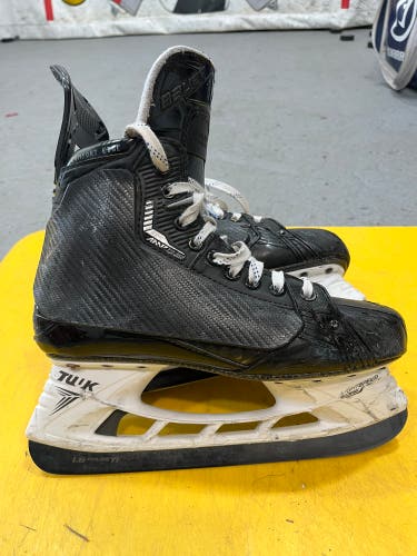 Used Pro Stock Bauer Supreme Mach Hockey Boot with Tuuk Holders and LS Pulse TI Steel