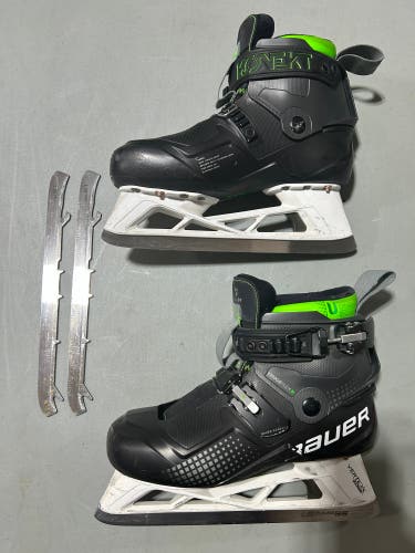 Used Bauer Regular Width  7 Konekt Hockey Goalie Skates