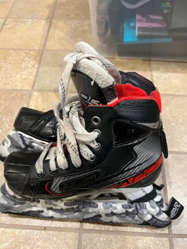 Used Bauer Regular Width  Size 3 Vapor X2.7 Hockey Goalie Skates