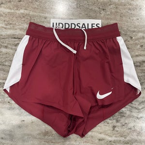 Nike Pro Elite 2” 2-in-1 USA Burgundy Brief Shorts AO8485-611 Women’s Sz XS