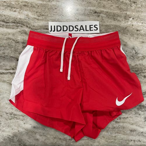 Nike Pro Elite 2” 2-in-1 Made In USA Red Brief Shorts AO8485-657 Women’s Sz XS